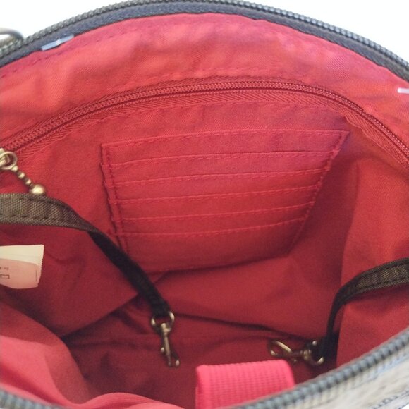 Baggallini Leopard Print Crossbody With Removable Coin Purse NWT - Picture 8 of 13